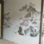 蓝若云软包墙布